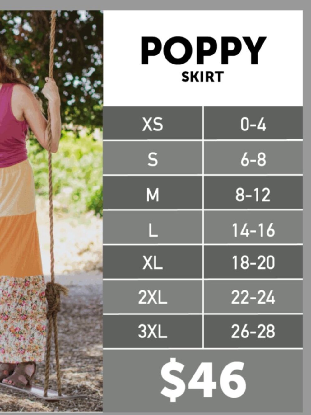Gorgeous Grey LuLaRoe Poppy Skirt - Picture 7 of 8